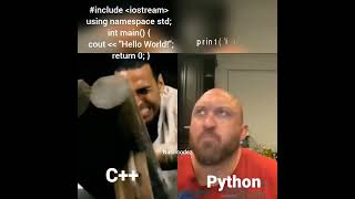 Python vs C++ developer writing code | Programming memes #coding #programmer #developer #computer