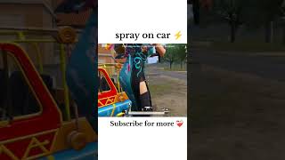 spray on car #bgmi  #pubgmobile  #moreviews