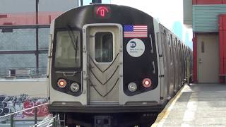 MTA Subways - Kawasaki R160B #8768 on the (Q) arriving into Astoria-Ditmars Blvd (2016 Video)