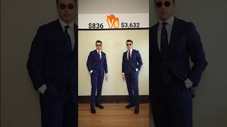 $836 vs $3,632: Blue suit edition.      Which would you buy?  #suit #mensfashion