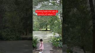 Relaxing by the pond, surrounded by nature's beauty🌺💚#youtubeshorts #naturephotography #england