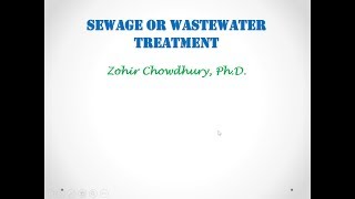 Sewage Treatment