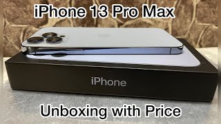 iPhone13 Pro Max Unboxing Sierra Blue (256GB) 2022/ Accessories , Full Review With Price #13proMax