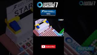 [MARBLE RUN] 1st ATHLETICS WORLD CHAMPIONSHIPS 100m 1Round  #shorts