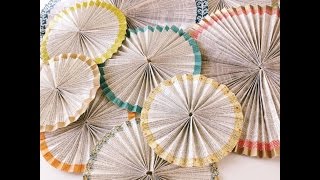 How to make paper medallions