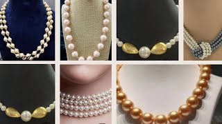 pearl necklace designs || necklace designs || #beauty #necklace