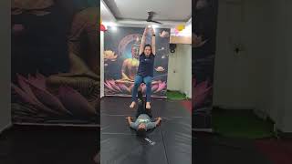 Acro Yoga #acro #yoga #viral #trending #new #challenge #workout #trendingshorts #art #acrobatics