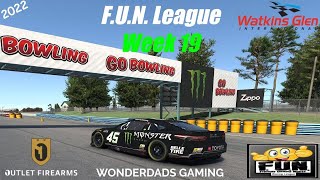 WonderDads Gaming:iRacing 2022 F.U.N. League Nascar Cup Season Week 19 Watkins Glen