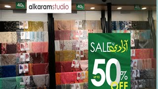 alkaram studio up to 50 % off sale.  alkaram studio flat 40% & 35% off sale