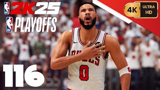 NBA 2K25 =My Career= [PC] (4K) EP116 {Playoffs: East 1st Round} Game 1 {Bucks @ Bulls}