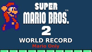 MARIO Only Speedrun in 9:13 • Super Mario Bros. 2 (FORMER WORLD RECORD)