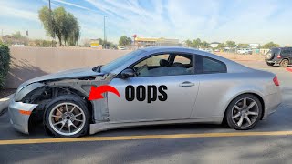 Here's the hidden damage on my new to me g35 coupe & spoiler alert its not good!