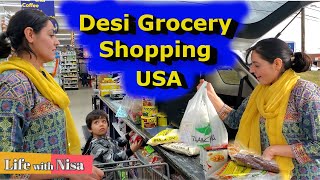 Desi Kitchen Grocery Shopping  - Pakistani Indian Food - Life in USA