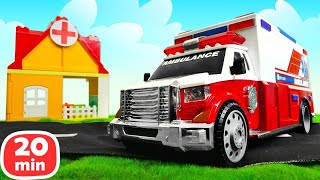 Videos de coches de juguete para niños. Aventuras de vehículos de servicio en ¡Oh, se dañó!