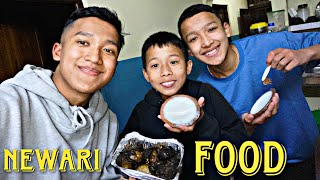 SANGAM KO GIRLFRIEND NEWARNI REY!!!😂😂//TRYING NEWARI FOODS