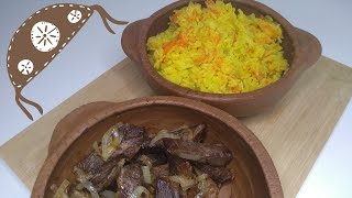 ARROZ COM ABÓBORA E CARNE DO SOL TRINCHADA - RECEITA NORDESTINA