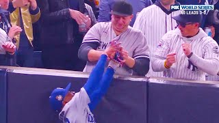 Yankees fans tried to take ball out of Mookie Betts glove | Yankees Dodgers Game 4 2024 World Series