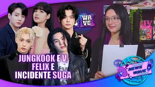 NOVITÀ SU SUGA, JUNG KOOK, V e LALISA con ROSALIA?! 🇰🇷🫰🏻NEWS WAVE  [Notizie su KPOP e Corea]