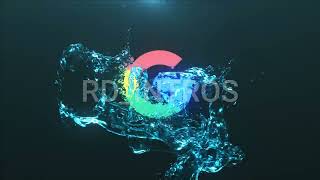 Water bubble logo intro After effect