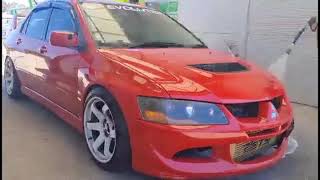 Mitsubishi Evolution 8 GSR gets a quick car wash