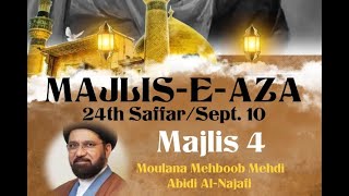 Majlis-e-Aza/Chehlum Majlis for Mir Taqi Ali - Moulana Mehboob Mehdi - 9/10/23