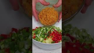 РЕЦЕПТ салатА из чечевицы БЫСТРО ВКУСНО ПРОСТО #олесявкусныесалаты#рецепты#простойсалат#вкусныйсалат