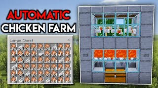 Easiest 1.19 Automatic Chicken Farm in Minecraft Bedrock (Java/ MCPE/Xbox/Switch/PS4/PS5/Nintendo)