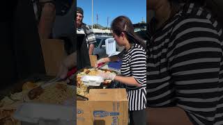 BBQ  for homeless  at a hot day ❤️act of kindness