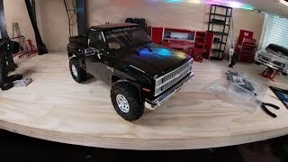 UNBOXING THE AXIAL BLACK 82 CHEVY PICK UP. LETS OPEN THIS BASECAMP.  #AXIAL #rccrawler