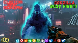 CRAZY GODZILLA Boss Fight in BO3 Zombies!  (Custom Map Monday #9)