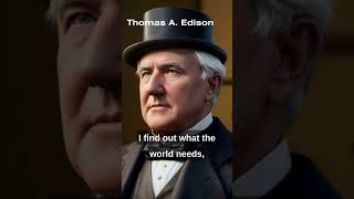 Thomas Edison: The Wizard of Menlo Park || #quotes #shorts