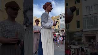 Rebuda dels Gegants de Vilassar de Dalt a les Festes de Gràcia de Maó