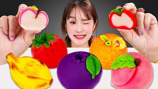 🍓Fruits Wagashi Mochi Rice cake Mukbang🍓 과일 화과자 모찌 먹방 JiniYum 지니얌