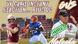 FSU Football UF & Gus Malzahn Hire INSTANT Reaction