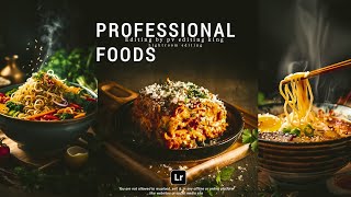 Professional Food Photography Preset Lightroom || How to Lightroom food Moody Colour Effect Editing