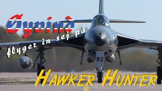 Øyvind flyger in sej på Hawker Hunter ! SE-DXM