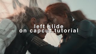 left slide tutorial on capcut