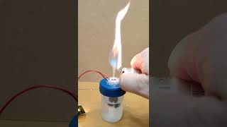 Burning water experiment