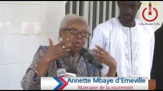 Inauguration de la maternité Annette Mbaye d’Erneville à Ouakam