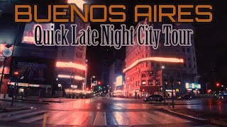 BUENOS AIRES - Quick Late Night City Tour #BADriveSeries #ASMR