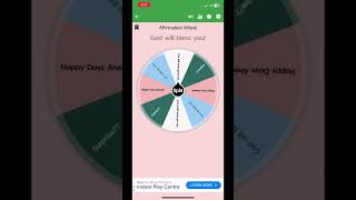 Affirmation Wheel Spin 46 #affirmation