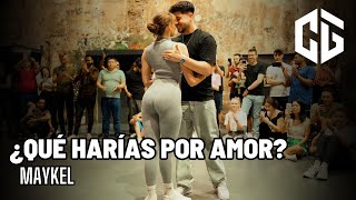 CRISTIAN Y GABRIELLA | Bachata 🎵 ¿QUÉ HARÍAS POR AMOR? - MAYKEL