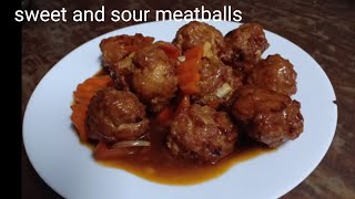 SWEET and SOUR MEATBALLS