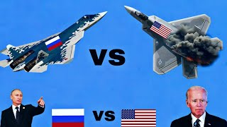 НАТО Паника !! Сумасшедшее действие русского пилотного пилота SU-57 и сбивает 7 US F-22, ARMA3