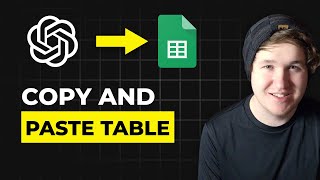 How To Copy And Paste Table From ChatGPT To Google Sheets - Import ChatGPT Table To Spreadsheet