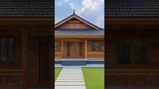 Rumah Kayu Modern dengan Sentuhan Tradisional#rumahkayu #rumahkayuminimalis #rumahkayumodern #home