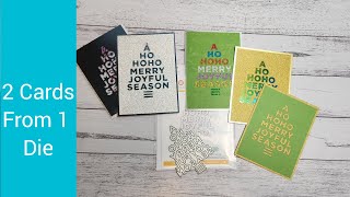 Get More Value for Money - 2 cards from 1 die cut