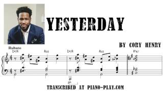 Cory Henry - Yesterday transcription in PDF, MIDI