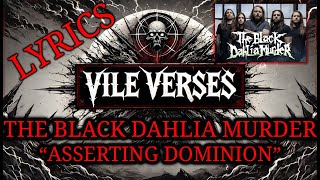 THE BLACK DAHLIA MURDER - Asserting Dominion (Lyrics) Servituide 2024