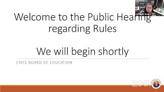 Rules Public Hearing